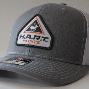 trucker hat in grey and white color