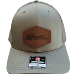 tan hat with diamond patch