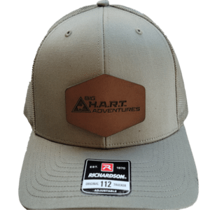 tan hat with diamond patch