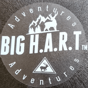 Image of big H.A.R.T. white logo sticker